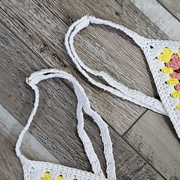 New Forever21 Granny Square Crochet Dress Size Large - Picture 5 of 7